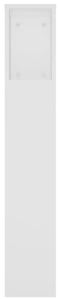 Armário de cabeceira 220x18,5x104,5 cm branco