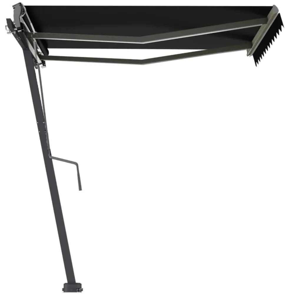 Toldo retrátil manual independente 350x250 cm antracite