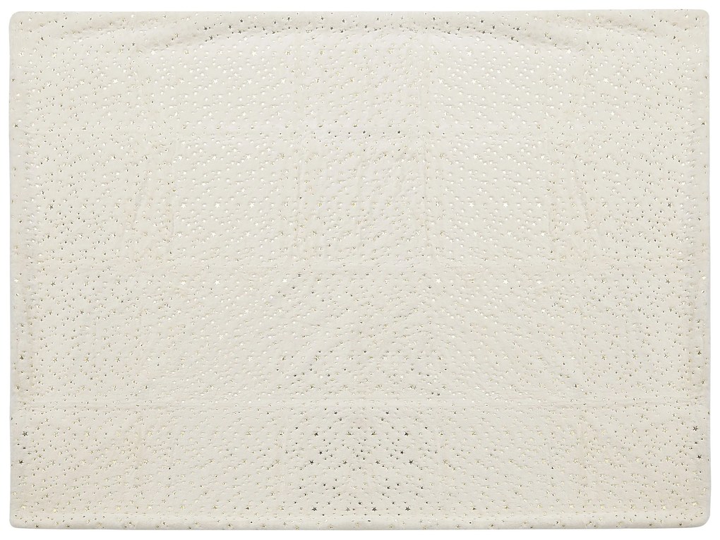 Cobertor creme e dourado 130 x 180 cm ALAZEYA Beliani