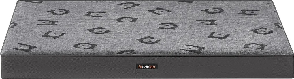 Cama ortopédica para cães, 105 x 73 x 10 cm, tamanho XL Cinzento