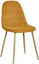Cadeira de Sala BRUCE Amarelo Mostarda (Veludo)