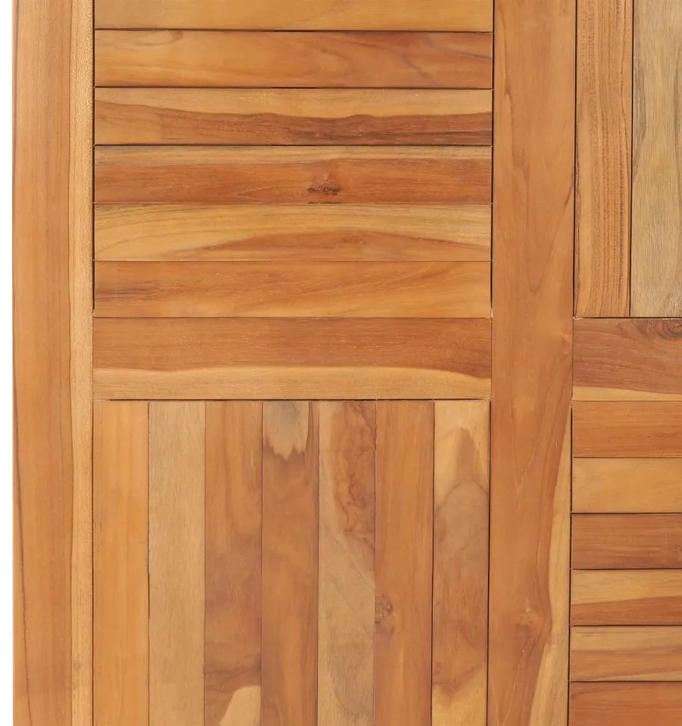 Tampo de mesa quadrado 90x90x2,5 cm madeira de teca maciça