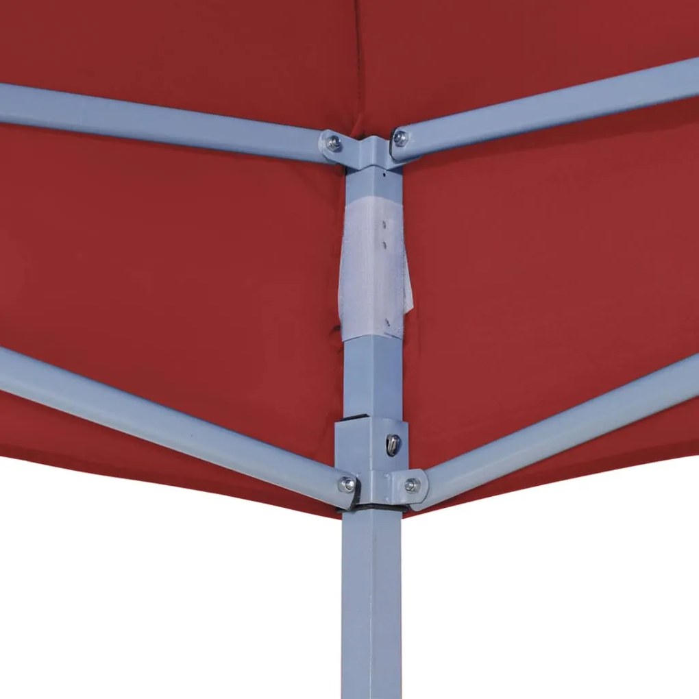 Teto para tenda de festas 6x3 m 270 g/m² bordô