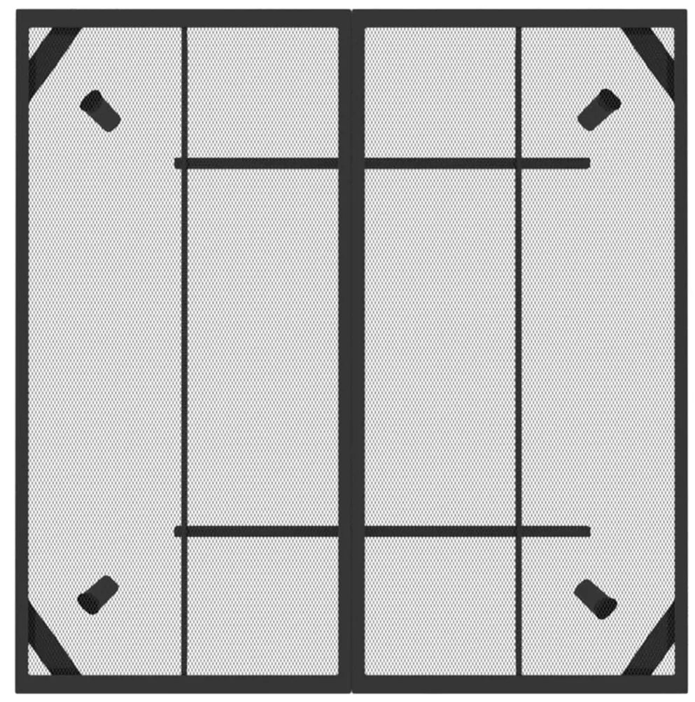 Mesa de jardim 100x100x72 cm malha de aço antracite