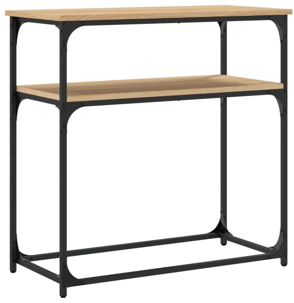 Mesa consola 75x35,5x75 cm derivados de madeira carvalho sonoma