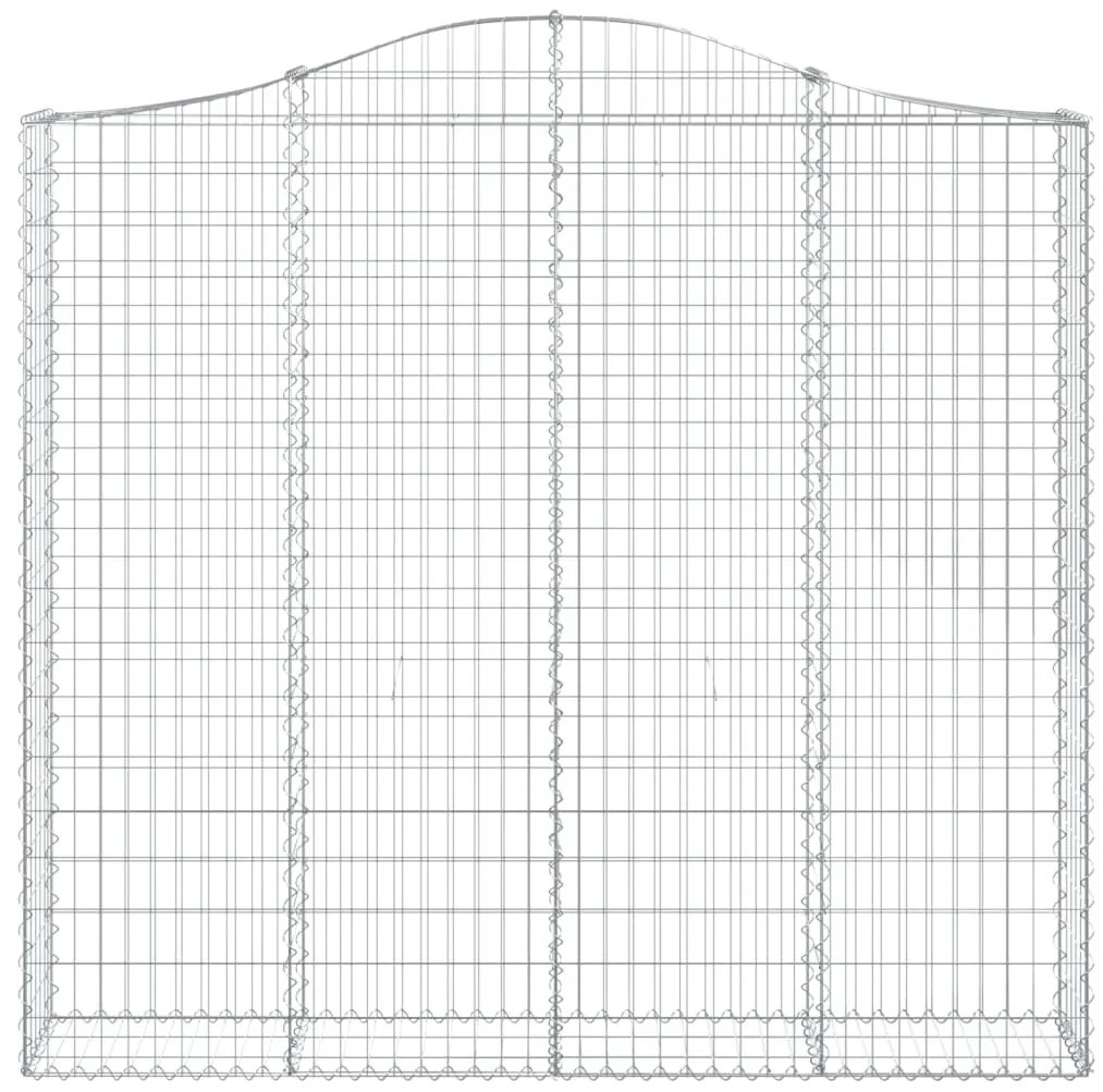 Cesto gabião arqueado 200x30x180/200 cm ferro galvanizado