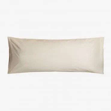 Fronha Agassi De Algodão Percal 180 Fios Creme Cannoli & 45 X 100 Cm - Sklum