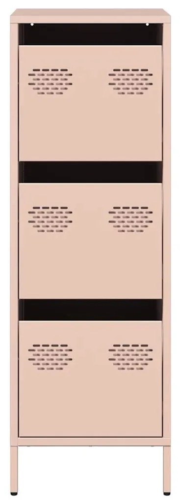 Aparador alto 39x35x103,5 cm aço rosa