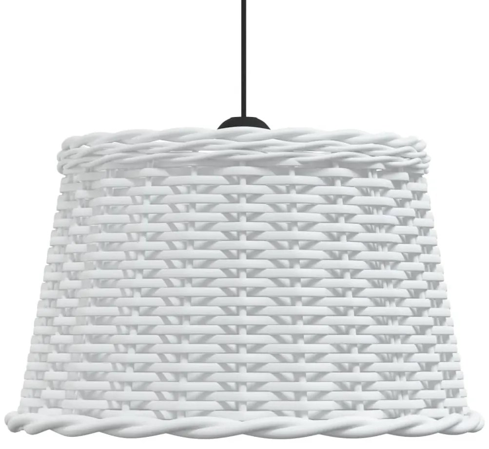 Abajur de teto Ø45x28 cm vime branco
