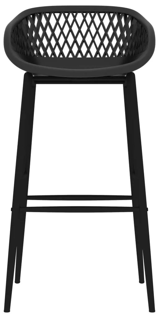 Cadeiras de bar 4 pcs preto