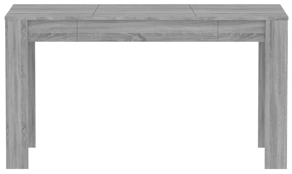 Mesa de jantar 140x74,5x76 cm derivados madeira cinzento sonoma
