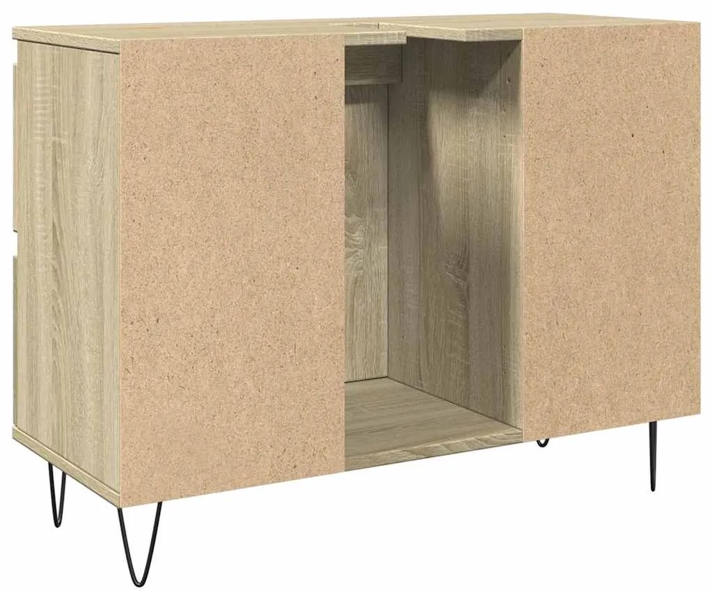 Armário p/ casa banho 80x33x60cm deriv. madeira carvalho sonoma
