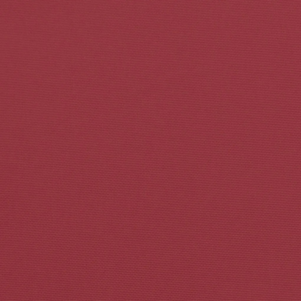Almofadão p/ banco de jardim 200x50x4 cm tecido vermelho tinto