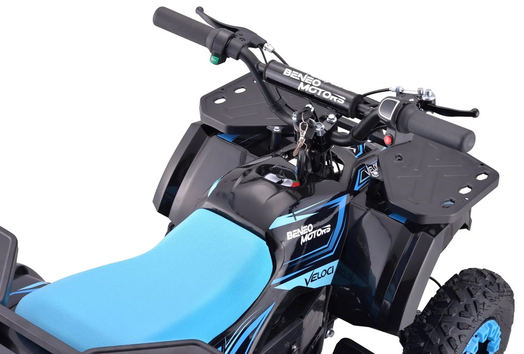 Moto 4 elétrica para crianças ATV Veloci 800W Azul