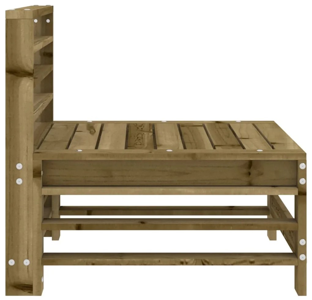 Sofás de centro para jardim 2 pcs madeira de pinho impregnada