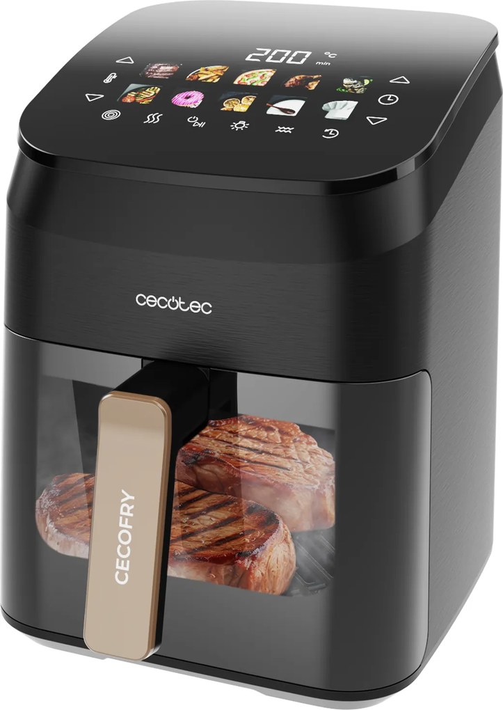 Fritadeira com dupla resistência Cecofry&Grill Smokin' 4500 com 4.5 litros de capacidade e 1900 W
