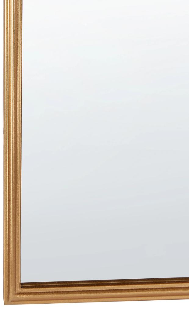 Espelho dobrável em metal dourado 87 x 77 cm SAVILLY Beliani