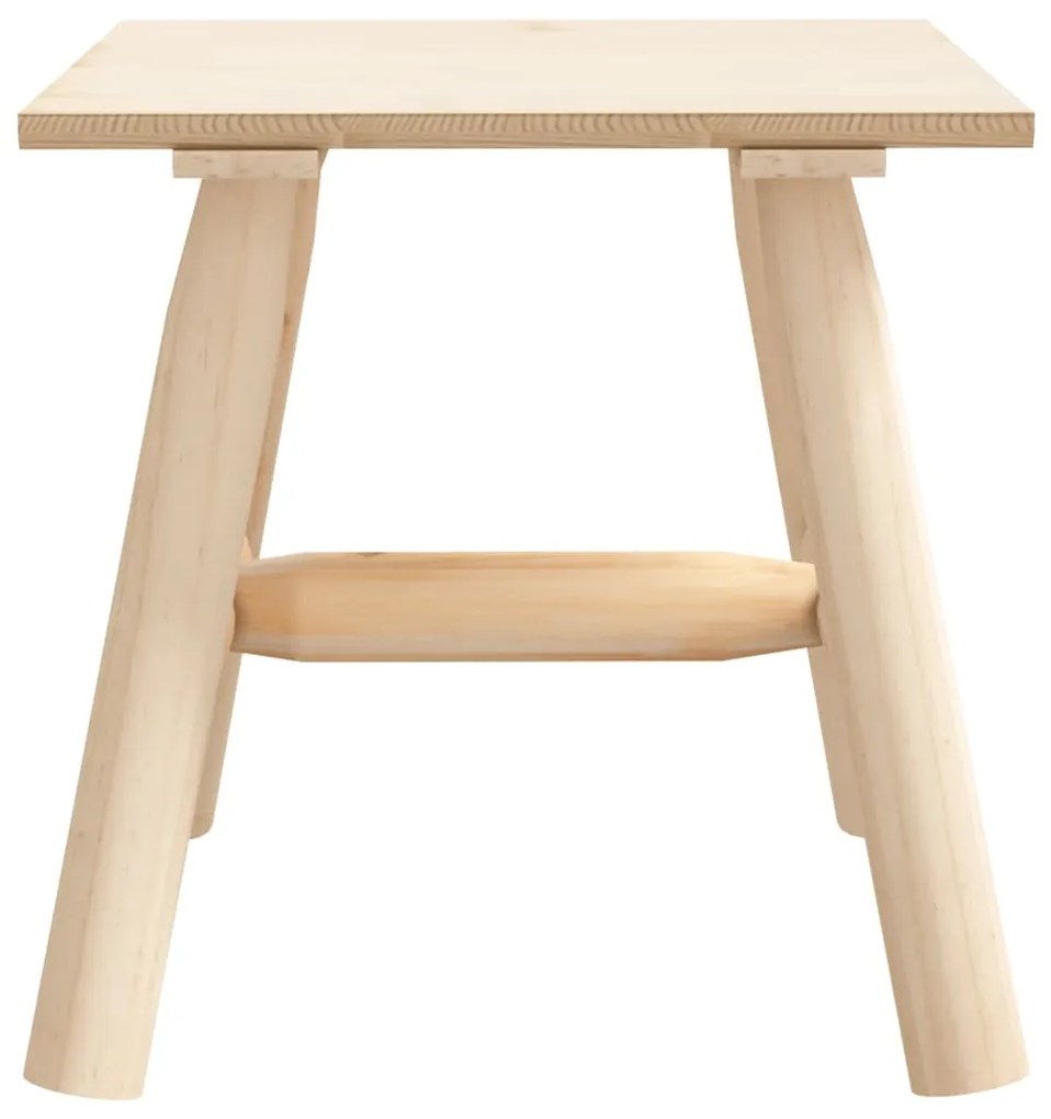 Mesa de apoio 49x49x50 cm madeira de abeto maciça