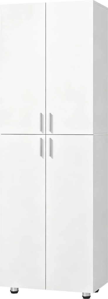 HOMCOM Guarda-roupa com 4 Portas, 180 cm, Branco | Aosom Portugal