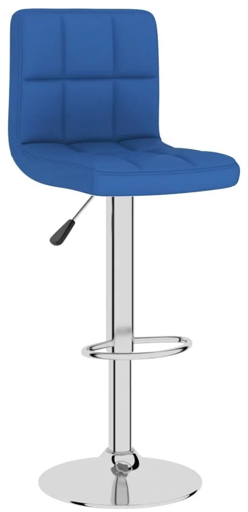 Bancos de bar 2 pcs tecido azul