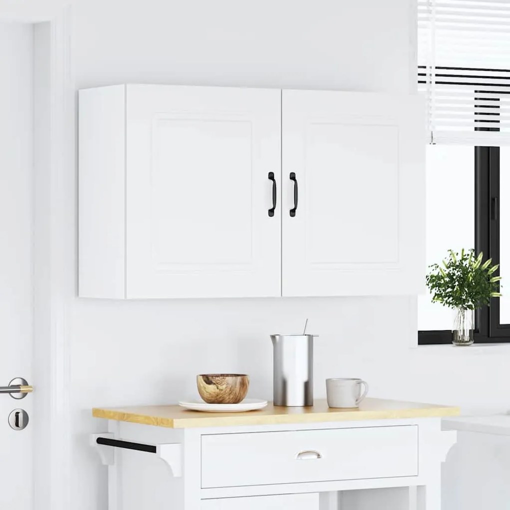 Armários de parede de cozinha 2pcs Kalmar deriv. madeira branco