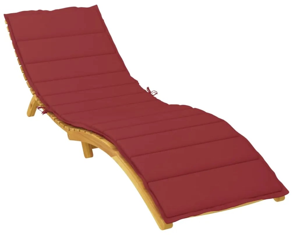 Almofadão p/ espreguiçadeira tecido oxford vermelho tinto