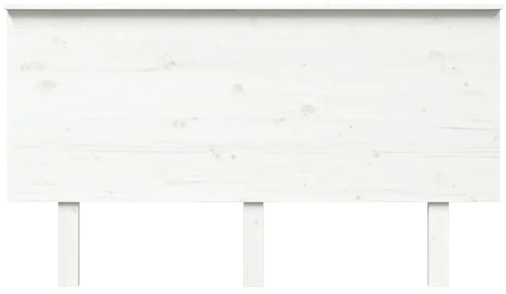 Cabeceira de cama 144x6x82,5 cm pinho maciço branco