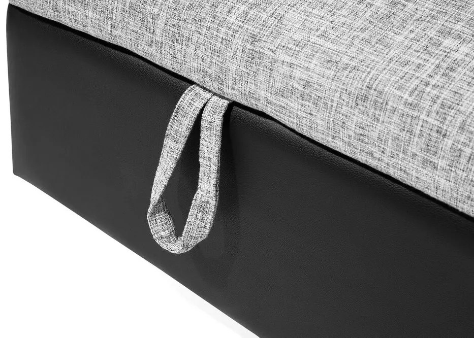 Sofá-cama de canto à esquerda com 3 lugares em tecido cinzento TAMPERE Beliani