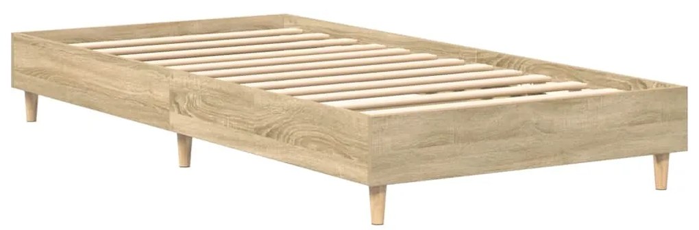 Estrutura cama s/ colchão 75x190 cm carvalho sonoma