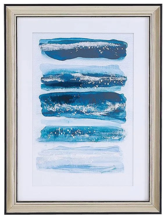Quadro com moldura 30 x 40 cm azul FERATE Beliani