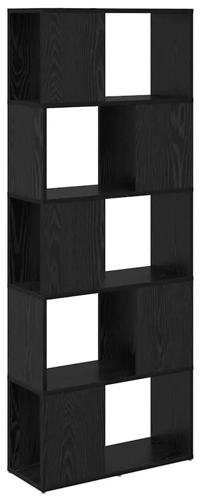 Estante Carvalho Preto Madeira engenharia 60 x 24 x 155 cm