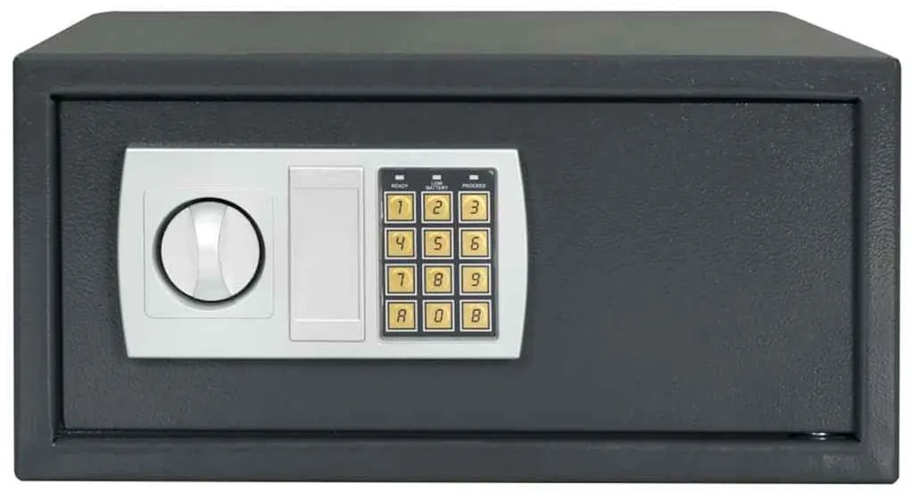 Cofre Eletrónico Cinza Escuro 42x37x20 cm Aço