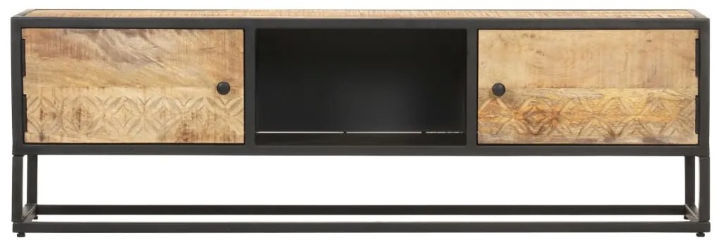 Móvel de TV c/ porta esculpida 130x30x40 cm mangueira áspera
