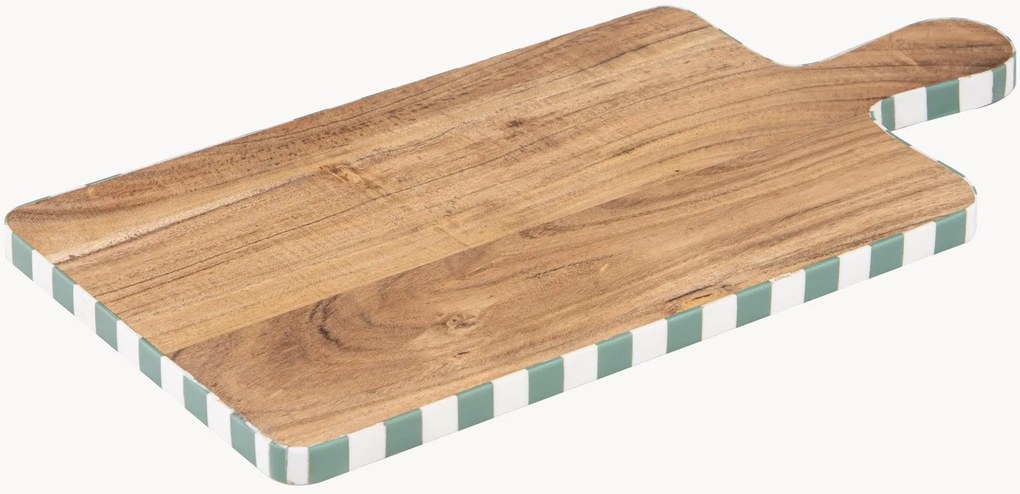 Tábua de servir em madeira de acácia Panama Stripe