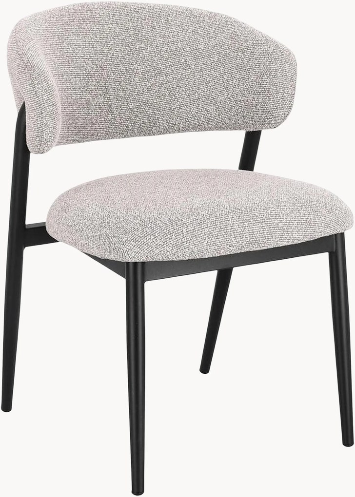 Cadeiras de jantar em bouclé Cassandra, conjunto de 2