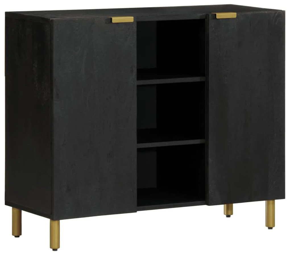 Aparador 90x33x75 cm derivados de madeira preto