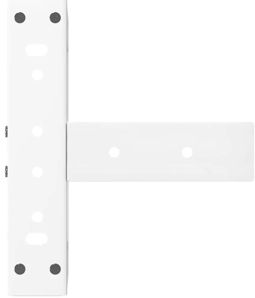 Pés para mesa de centro em forma de T, 2 peças, branco, 38x25x(42-43)