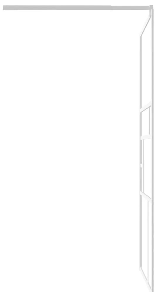 Divisória de chuveiro 100x195 cm vidro ESG branco