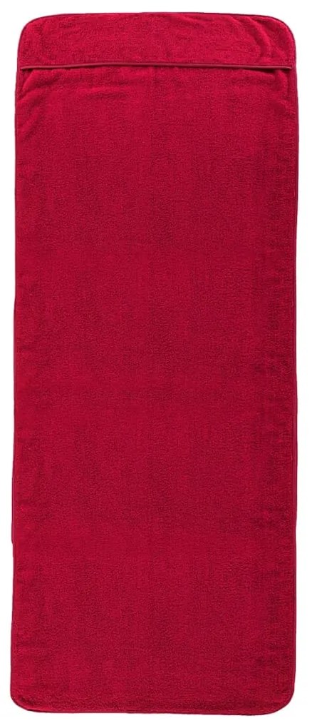 Toalhas de praia 2 pcs 75x200 cm tecido 400 GSM bordô