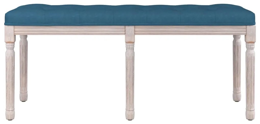 Banco 110x40x49 cm veludo azul