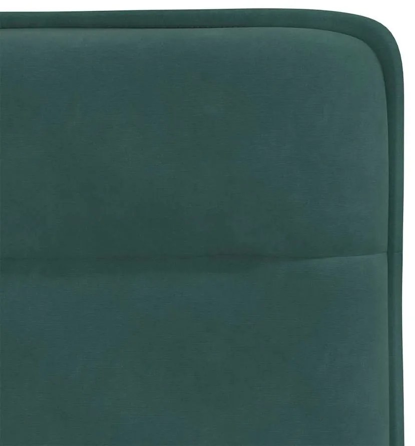 Cadeiras de jantar 2 pcs veludo verde-escuro