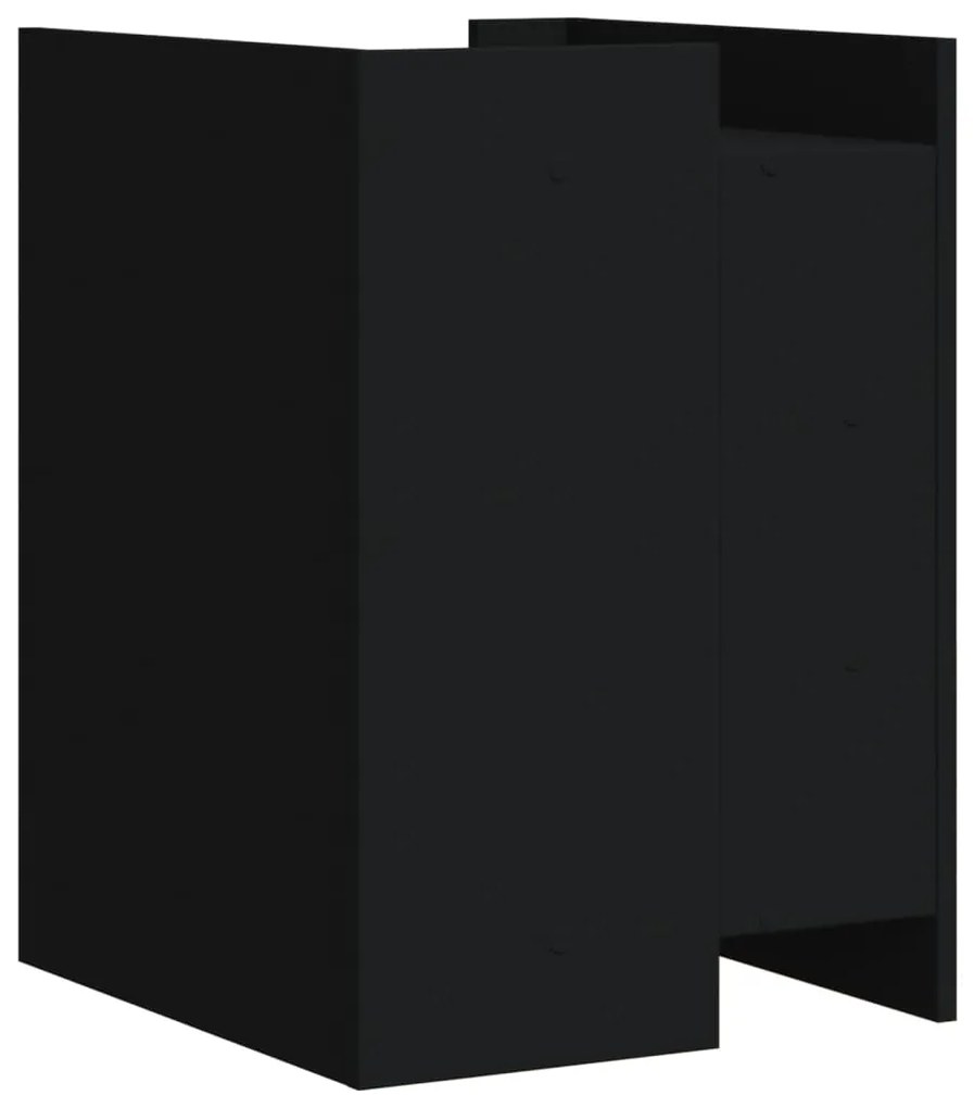 Mesa de cabeceira 45x50x65 cm derivados de madeira preto