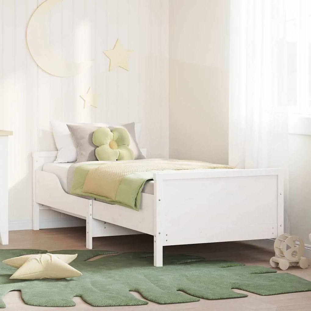 vidaXL Cama extensível para crianças Other Branco 80 x 130 / 165 / 200 cm