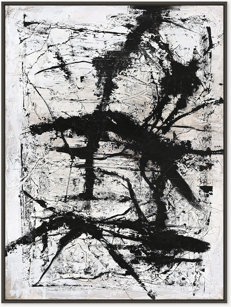 Quadro em tela emoldurado pintado à mão Arch