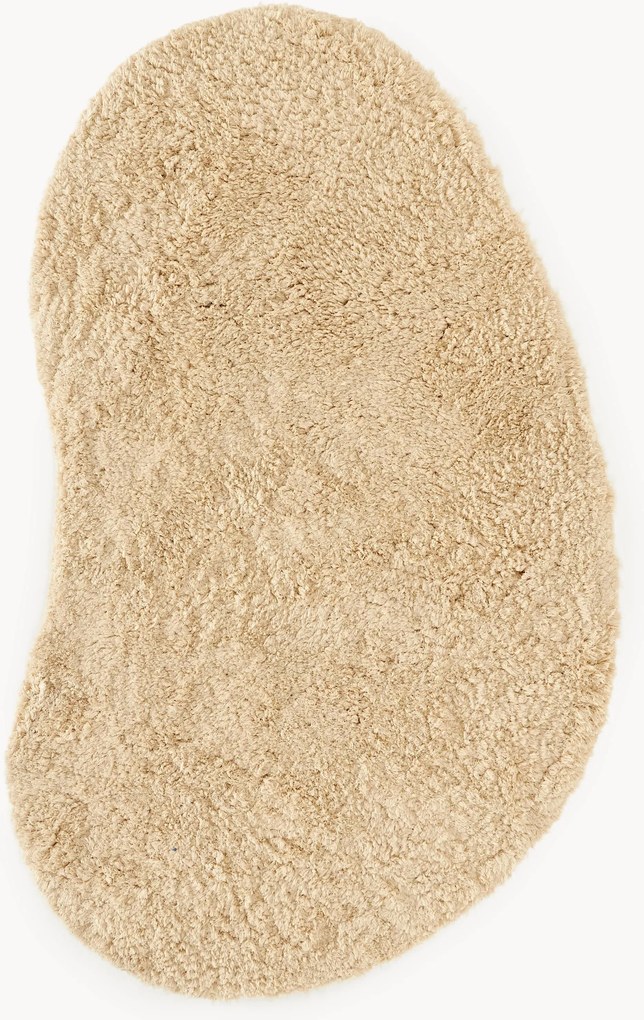 Tapete de pelo comprido com forma orgânica Tully