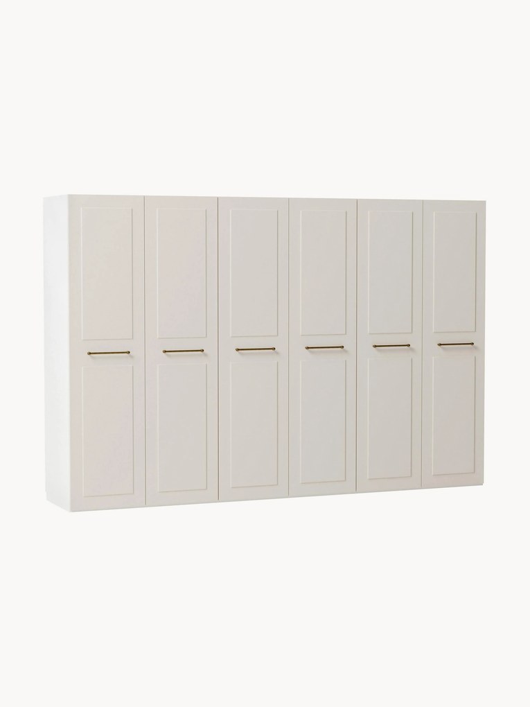 Roupeiro modular com portas articuladas Charlotte, L 300 cm, vários tamanhos