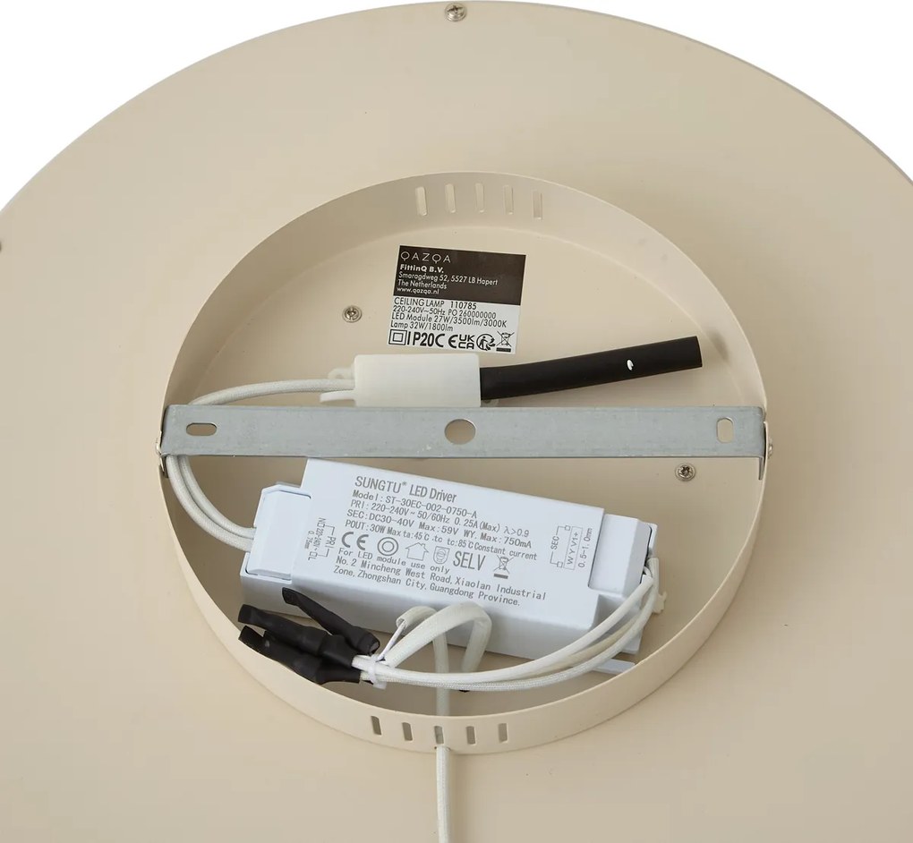 Candeeiro de Teto Moderno Branco incl. LED comutador de 3 fases - Frini