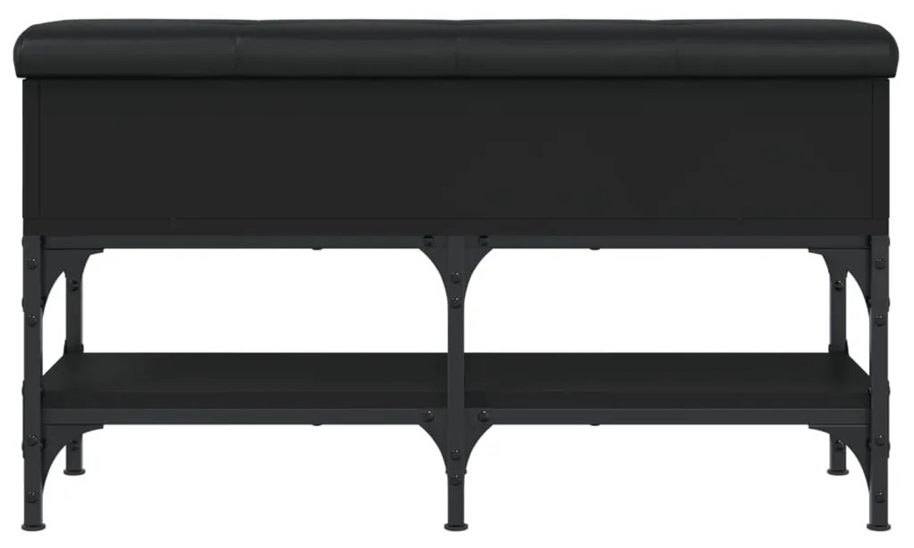 Banco sapateira 82x32x45 cm derivados de madeira preto