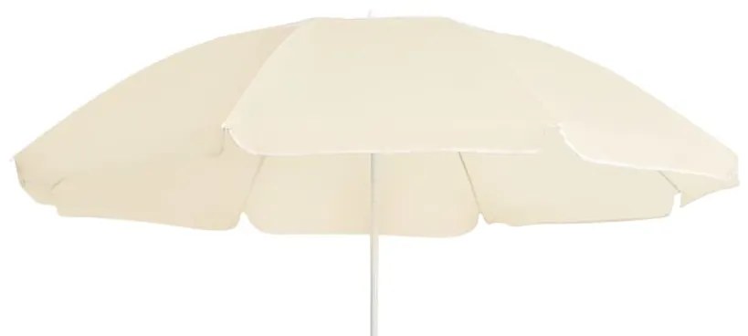 Guarda-sol de jardim com poste de aço 180 cm cor areia