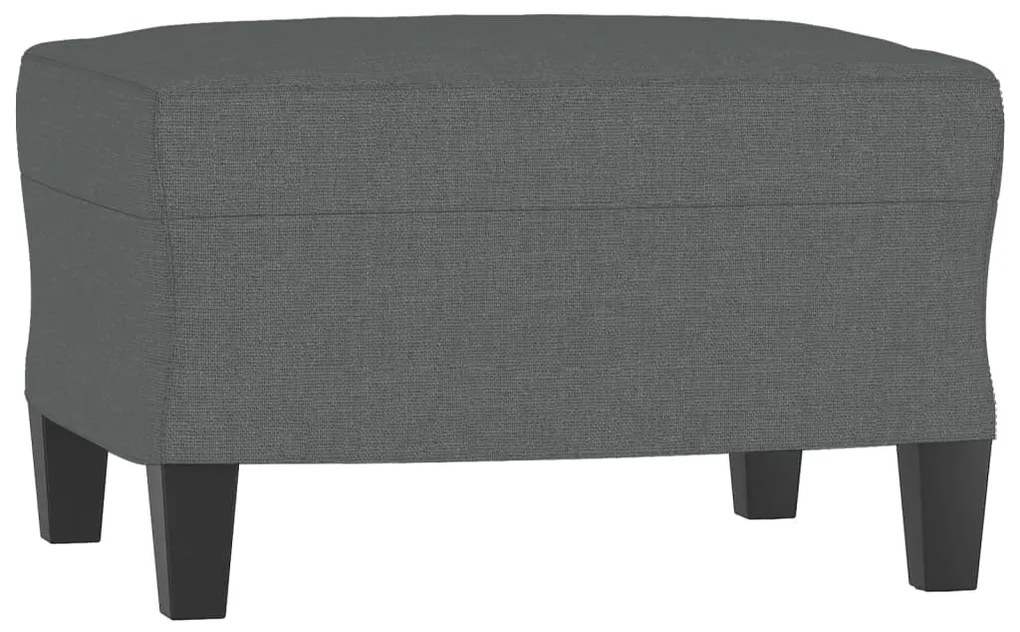 Sofá Clara Chaise Longue - De 3 Lugares com Apoio de Pés - Cor Cinzent